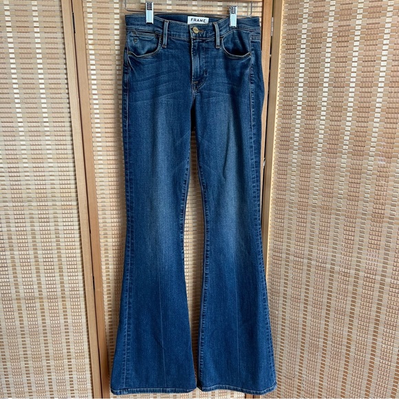 Frame Le High Waist Flare Jeans Size 25 - Picture 8 of 11